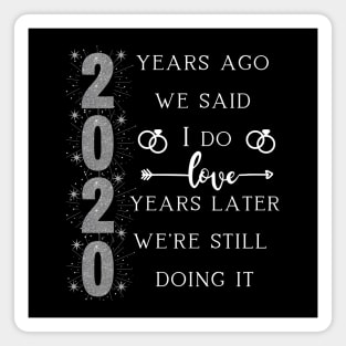 20 Years Married. 20th Wedding Anniversary Magnet